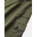 Mens Solid Color Multi  Pocket Drawstring Waist Jogger Pants