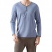 Mens Comfortable Casual Home Long Sleeve Sleeping Pajamas Suit