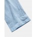 Mens Solid Color Plain Drawstring Elastic Waist Pants With Pocket
